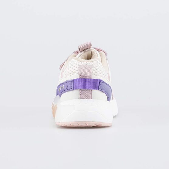 144250-11 Светящиеся кроссовки для девочки для девочки роз-беж фото №5