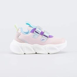 144270-71 Кроссовки с LED и Softshell Три кота для девочки розовый фото №2