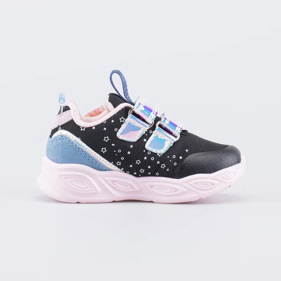 144274-71 Кроссовки с LED и Softshell Единорог для девочки чер-роз фото №2