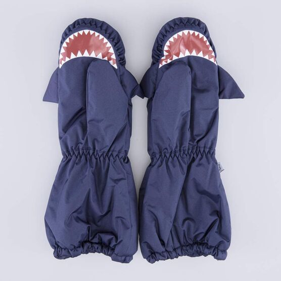 07721269-40 Детские варежки-краги на зиму для мальчика для мальчики темно-синий фото №2