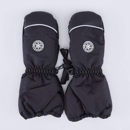 07721271-40 Детские черные варежки-краги для мальчика для мальчики черный