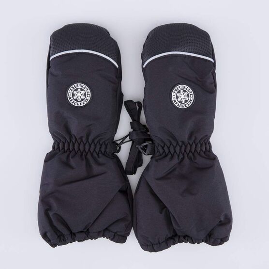 07721271-40 Детские черные варежки-краги для мальчика для мальчики черный