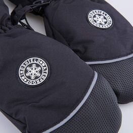 07721271-40 Детские черные варежки-краги для мальчика для мальчики черный фото №3