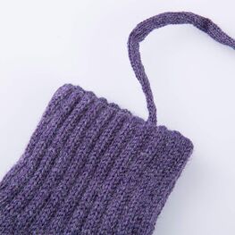 07822190-40 Перчатки из шерсти мериноса фиолетовый для девочки фиолетовый фото №2