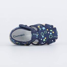 221127-71 Сандалии текстильные для мальчики синий фото №4