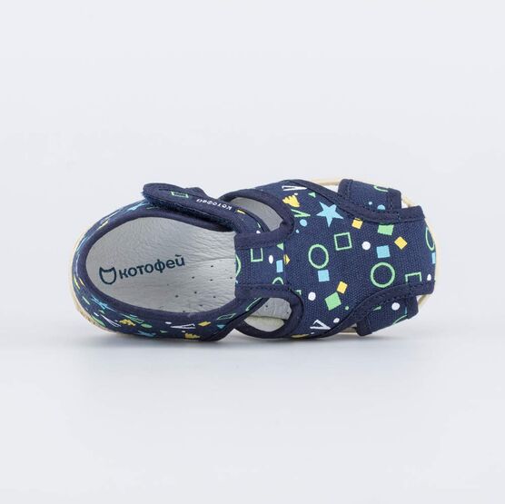 221127-71 Сандалии текстильные для мальчики синий фото №4