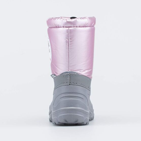 464065-42 Сноубутсы с пайетками для девочки сер-роз фото №5