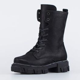 752210-42 Высокие сапожки для девочки-подростка для девочки черный