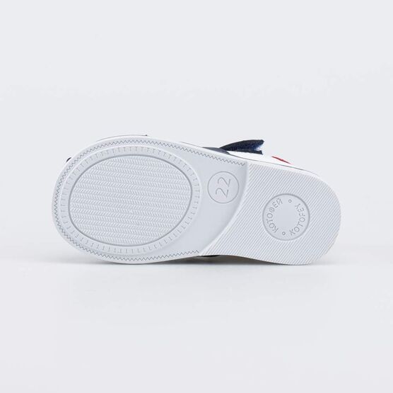 122238-21 Кожаные сандалии для мальчика Акула для мальчики синий + белый фото №3