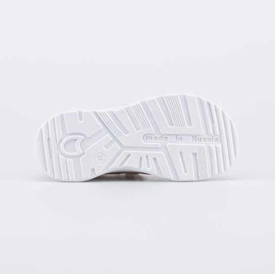 122239-21 Кожаные сандалии на липучках Сердечки для девочки розовый фото №3