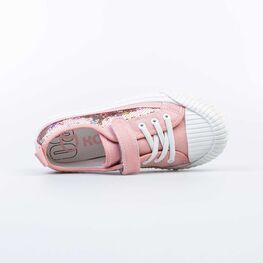 331247-11 Кеды с пайетками для девочки розовый фото №4