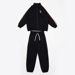 07764102-40 Костюм свитшот + брюки-джоггеры черный для мальчики черный