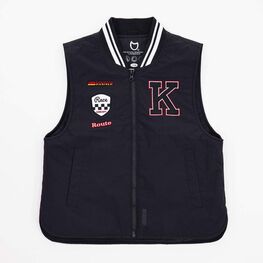 07785007-40 Черная жилетка с нашивками для мальчика для мальчики черный