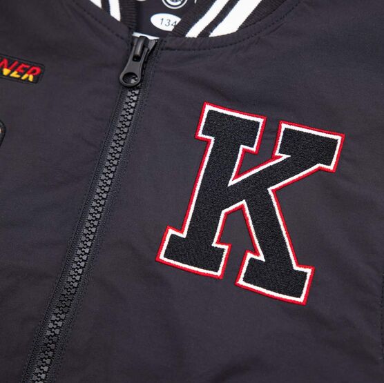 07785007-40 Черная жилетка с нашивками для мальчика для мальчики черный фото №4