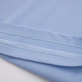 07802079-30 Хлопковая футболка для девочки для девочки голубой фото №4