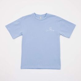 07802079-30 Хлопковая футболка для девочки для девочки голубой