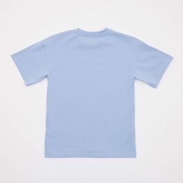 07802079-30 Хлопковая футболка для девочки для девочки голубой фото №2
