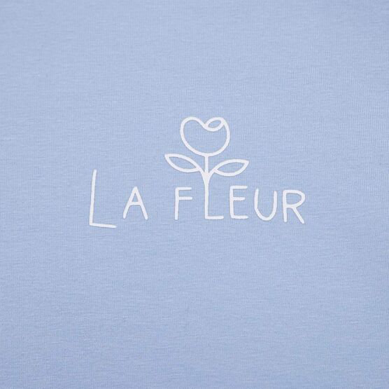 07802079-30 Хлопковая футболка для девочки для девочки голубой фото №3