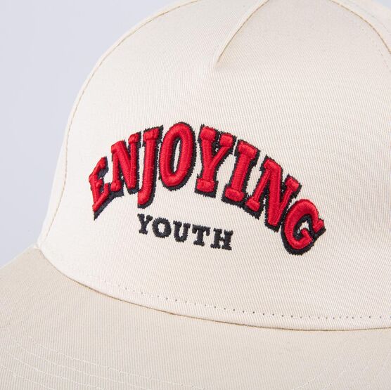 07709111-40 Кепка-бейсболка с прямым козырьком для мальчики бежевый фото №5