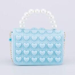 02802330-41 Мини сумка Поп-ит детская Жемчуг голубой для девочки голубой фото №3