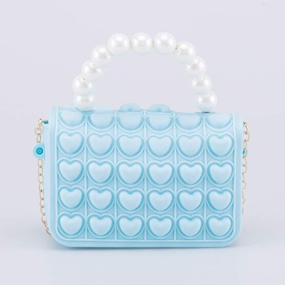 02802330-41 Мини сумка Поп-ит детская Жемчуг голубой для девочки голубой фото №3