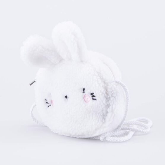 02802368-40 Сумка детская Пушистый зайка белый для девочки белый фото №2