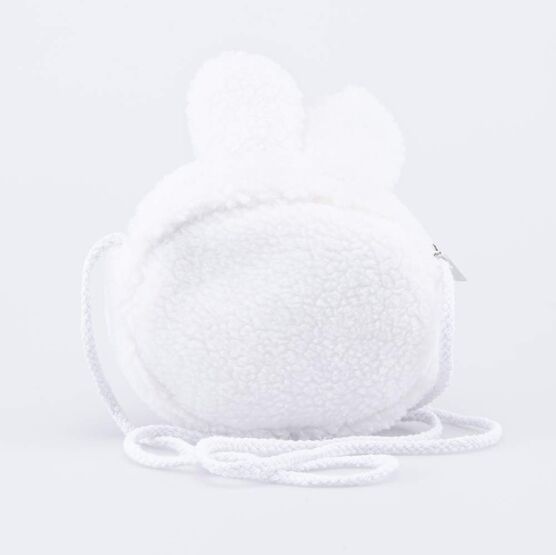 02802368-40 Сумка детская Пушистый зайка белый для девочки белый фото №3