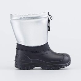 264038-42 Сноубутсы с защитой от снега Три кота для девочки серый + черный фото №2