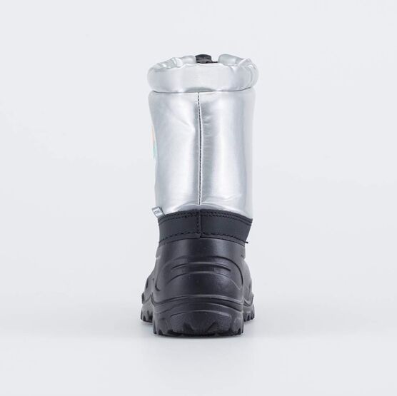 264038-42 Сноубутсы с защитой от снега Три кота для девочки серый + черный фото №5