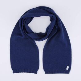 07712095-20 Шарф из шерсти мериноса детский темно-синий для мальчики синий