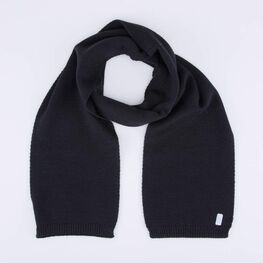07712100-20 Шарф из шерсти мериноса детский черный для мальчики черный