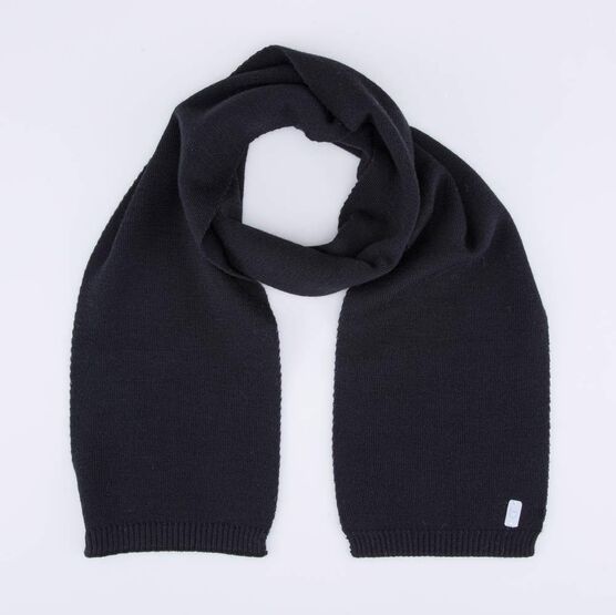 07712100-20 Шарф из шерсти мериноса детский черный для мальчики черный