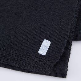 07712100-20 Шарф из шерсти мериноса детский черный для мальчики черный фото №3