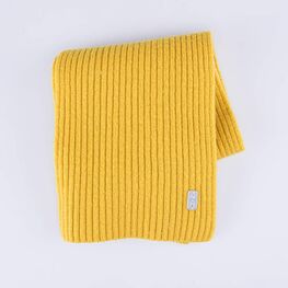 07712102-20 Шарф из шерсти мериноса детский горчичный для мальчики горчичный фото №2