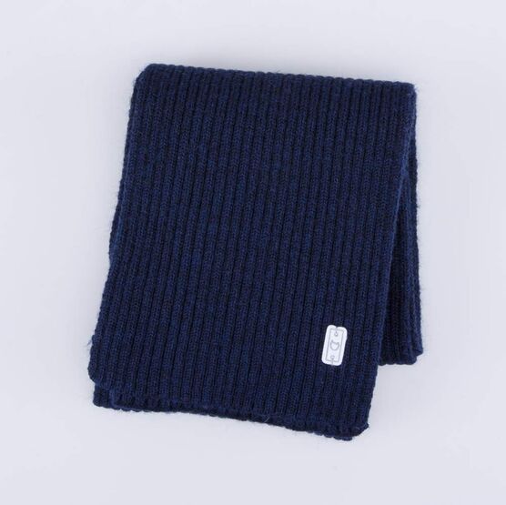 07712109-20 Шарф из шерсти мериноса детский темно-синий для мальчики т.син фото №2
