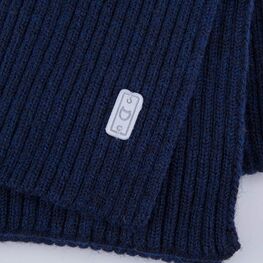 07712109-20 Шарф из шерсти мериноса детский темно-синий для мальчики т.син фото №3