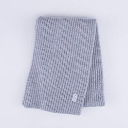 07712110-20 Шарф из шерсти мериноса детский серый для мальчики серый фото №2