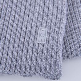 07712110-20 Шарф из шерсти мериноса детский серый для мальчики серый фото №3