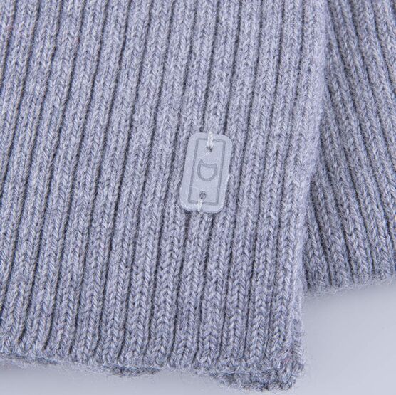 07712110-20 Шарф из шерсти мериноса детский серый для мальчики серый фото №3