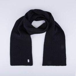 07712112-20 Шарф из шерсти мериноса детский черный для мальчики черный