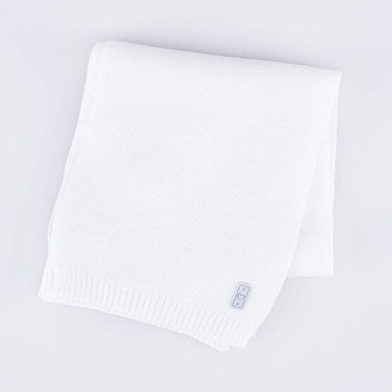 07812096-20 Шарф из шерсти мериноса детский белый для девочки белый фото №2