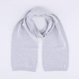 07812097-20 Шарф из шерсти мериноса детский серый для девочки серый