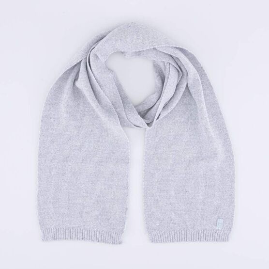 07812097-20 Шарф из шерсти мериноса детский серый для девочки серый