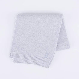 07812097-20 Шарф из шерсти мериноса детский серый для девочки серый фото №2