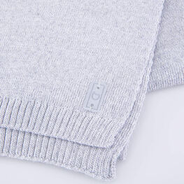 07812097-20 Шарф из шерсти мериноса детский серый для девочки серый фото №3