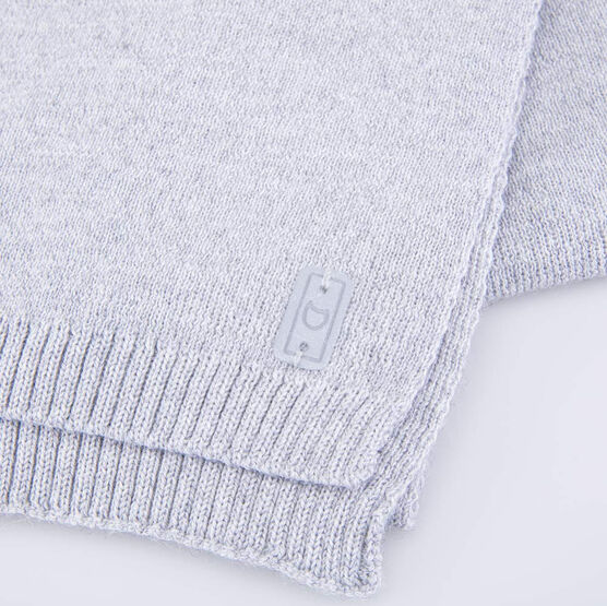 07812097-20 Шарф из шерсти мериноса детский серый для девочки серый фото №3