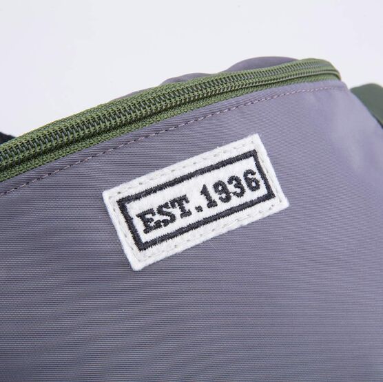 02702309-40 Сумка поясная серая для мальчики серый + зеленый фото №5