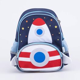 02710306-40 Рюкзак детский Ракета для мальчики темно-синий