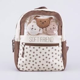 02810348-40 Рюкзак детский бежевый для девочки бежевый