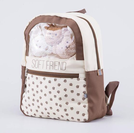 02810348-40 Рюкзак детский бежевый для девочки бежевый фото №2